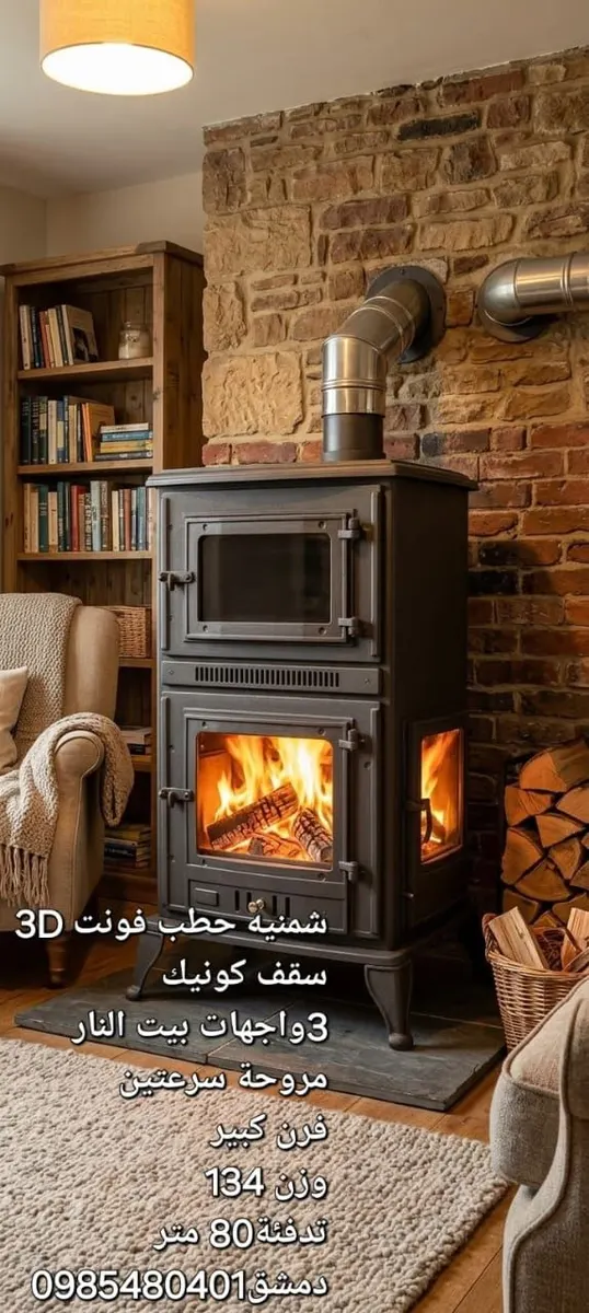 شمنيه حطب فونت 3D من ميكائيل للمدافئ