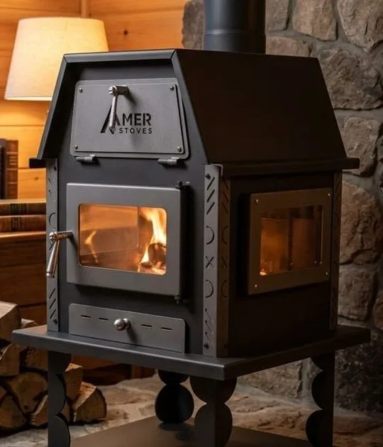 شمنيه حطب 4 واجهات مع فرن — AMER STOVES من ميكائيل للمدافئ